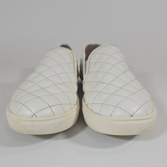 L Steve Madden Women's Ecentrcq White Quilted Slip On Sneakers Size 10 Flaw - Picture 3 of 9